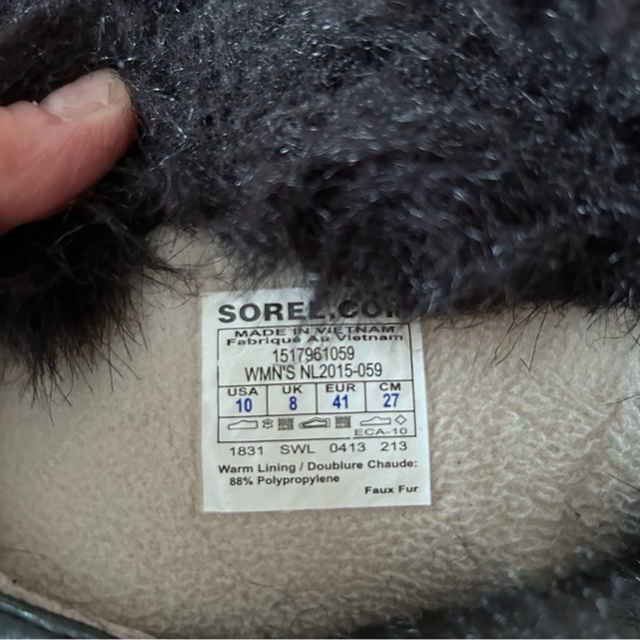 Sorel Tofino II Black Lace Up Waterproof Slip Resistant Women's Boot Size 10 - Picture 10 of 10